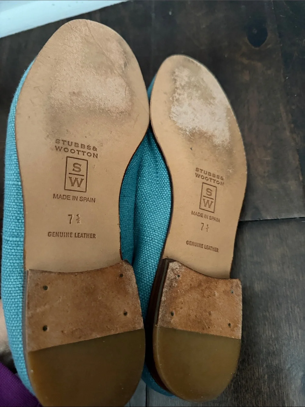 Stubbs & Wootton blue Coral Needlepoint Loafers Size 7.5